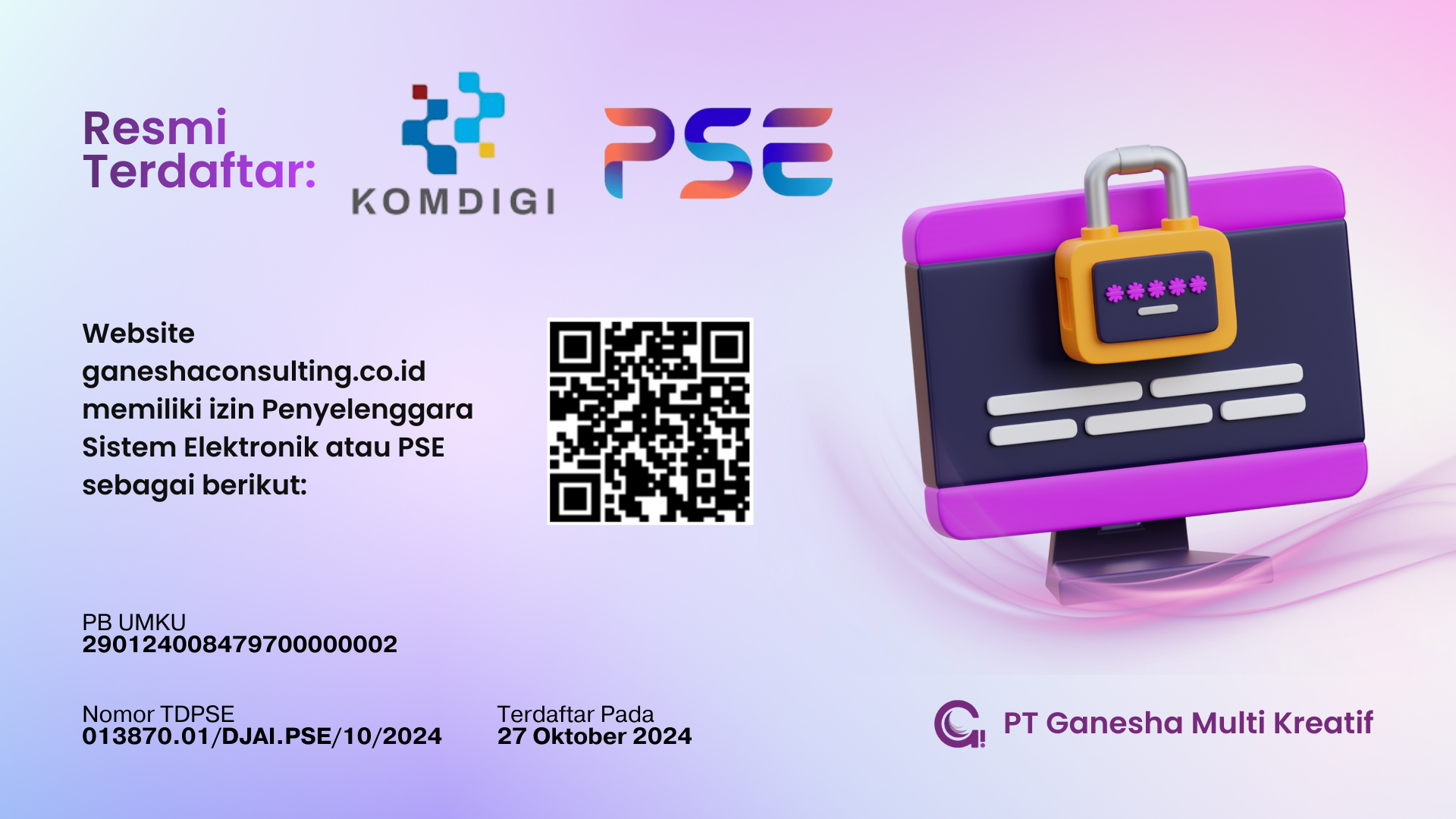 Ganesha Pse certificate